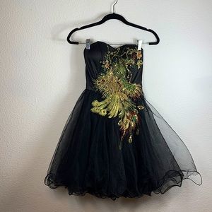 Vintage black sequined party dress! Excellent condition size US 4 / size small